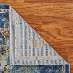 Kirklands Home Navy Faded Floral Area Rug, 4x6 Outlet