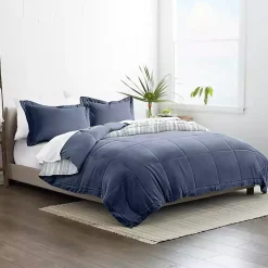 Kirklands Home Navy Farmhouse Dreams Queen 3-pc. Comforter Set Best