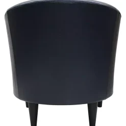 Kirklands Home Navy Faux Leather Winslow Accent Chair Blue Hot