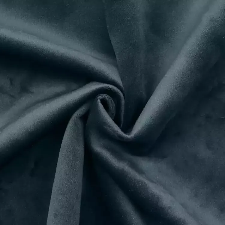 Kirklands Home Navy Faux Suede Blackout Curtain Panel, 84 in. Blue