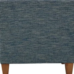 Kirklands Home Navy Fynn Upholstered Accent Chair Blue New