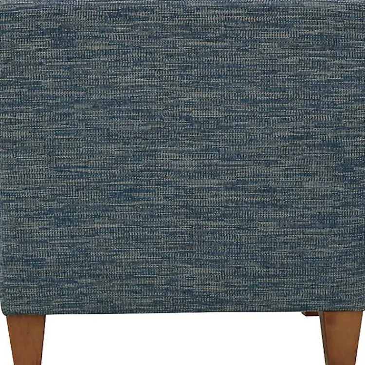 Kirklands Home Navy Fynn Upholstered Accent Chair Blue New