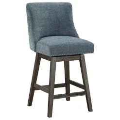 Kirklands Home Navy Greenfield Counter Stool Blue