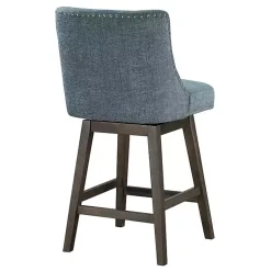 Kirklands Home Navy Greenfield Counter Stool Blue