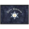 Hanukkah Decorations>Kirklands Home Navy Happy Hanukkah Star Framed Wall Art
