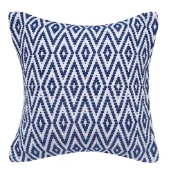 Kirklands Home Navy Harlequin Indoor/Outdoor Pillow Hot