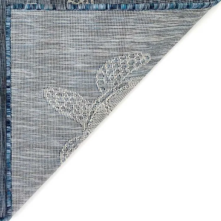 Kirklands Home Navy Harrison Turtle Indoor/Outdoor Area Rug, 4x7 Blue Clearance