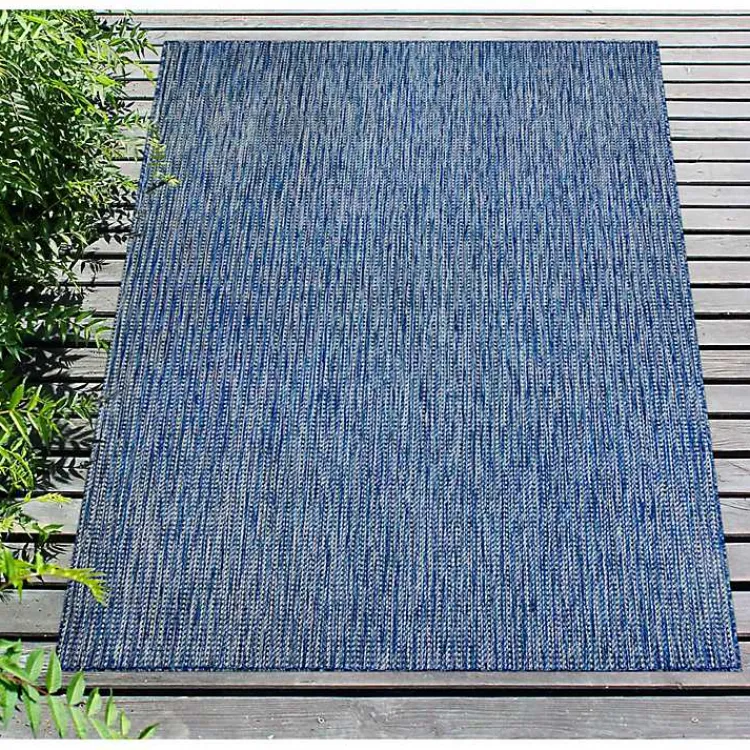 Kirklands Home Navy Intertwine Indoor/Outdoor Area Rug, 7x9 Blue Sale