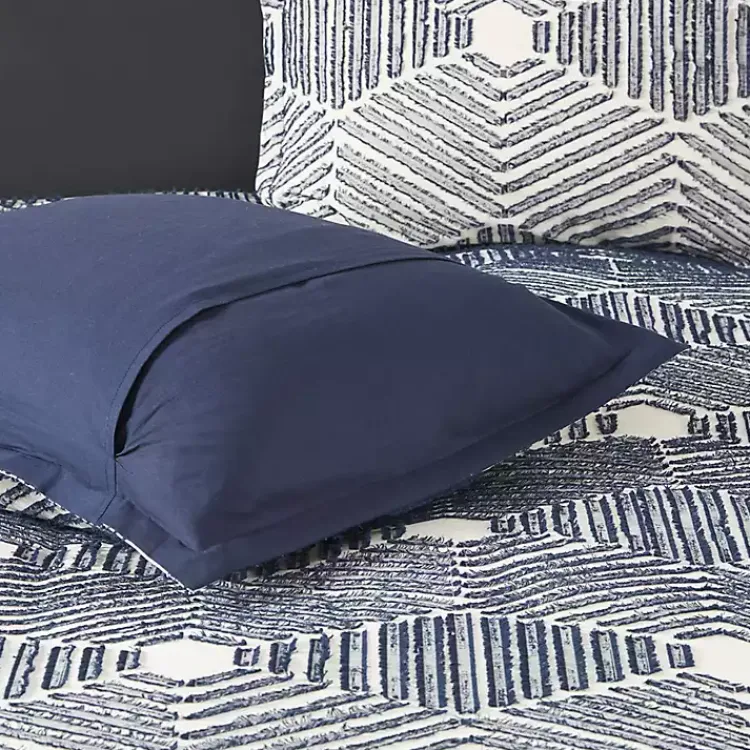 Kirklands Home Navy Jacquard 3-pc. California King Comforter Set Clearance