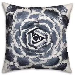 Pillows>Kirklands Home Navy Large Succulent Pillow Blue