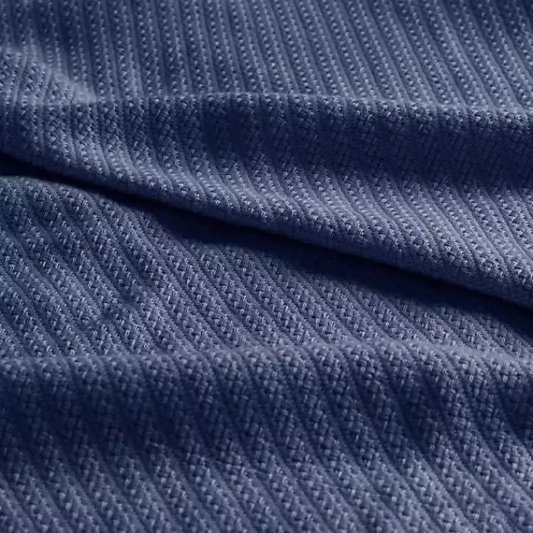 Blankets & Throws>Kirklands Home Navy Liquid Cotton Twin Blanket Blue
