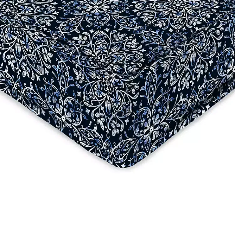 Kirklands Home Navy Medallion Outdoor Deep Seat Cushion Blue Online