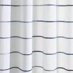 Kirklands Home Navy Ombre Stripe Curtain Panel Set, 84 in. New