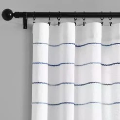 Kirklands Home Navy Ombre Stripe Curtain Panel Set, 95 in. Best
