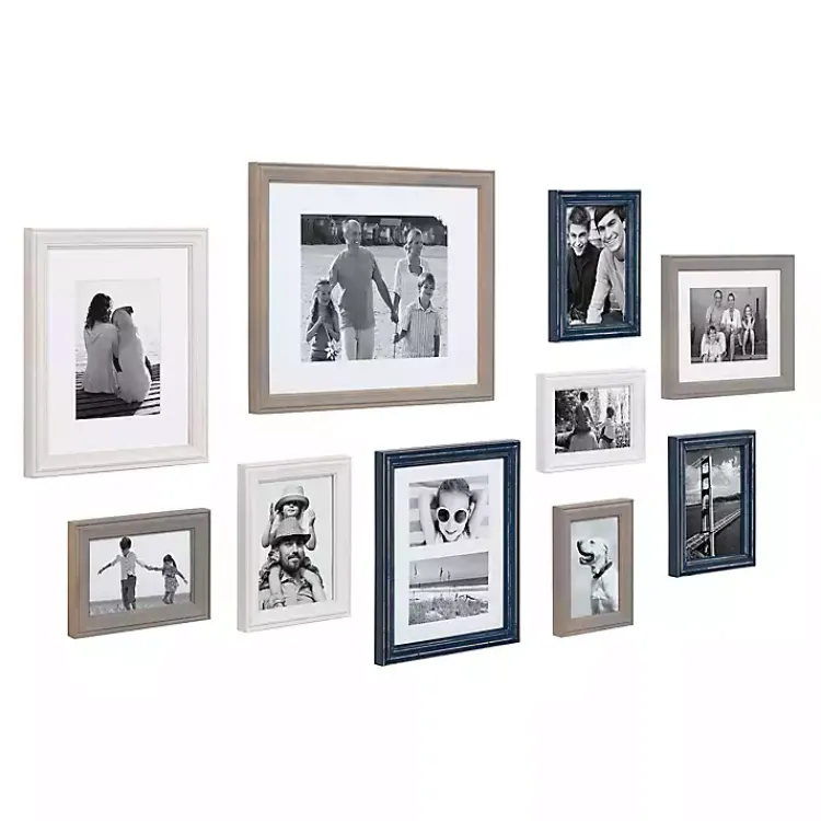 Kirklands Home Navy 10-pc. Gallery Wall Picture Frame Set Best