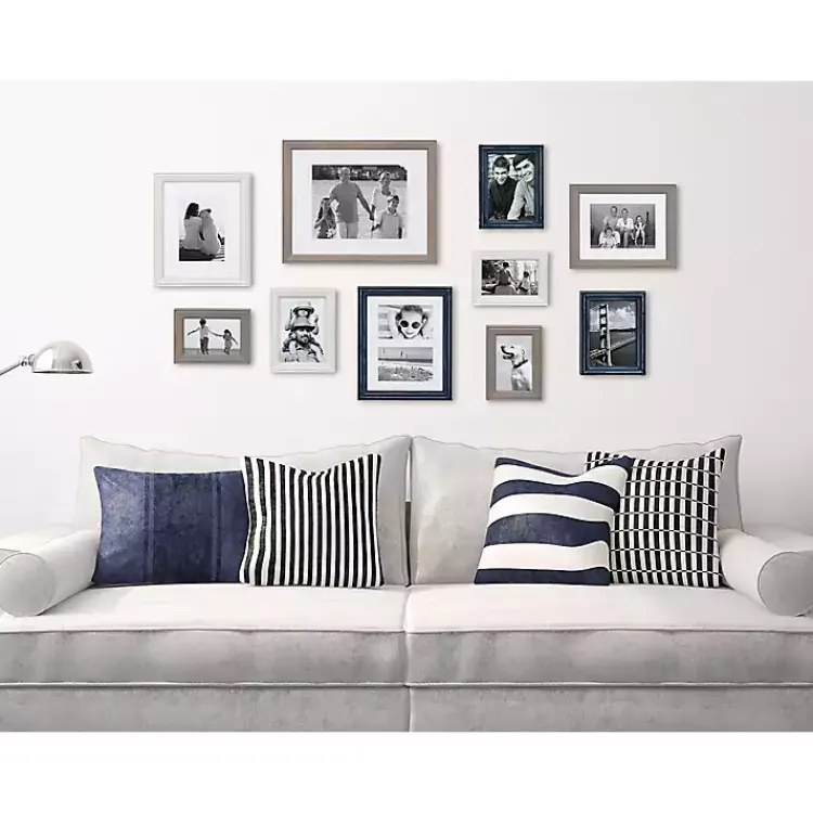 Kirklands Home Navy 10-pc. Gallery Wall Picture Frame Set Best