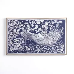Kirklands Home Navy Peacock Framed Art Print Online