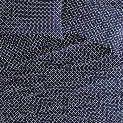 Kirklands Home Navy Quatrefoil 4-pc. Queen Sheet Set Blue Clearance