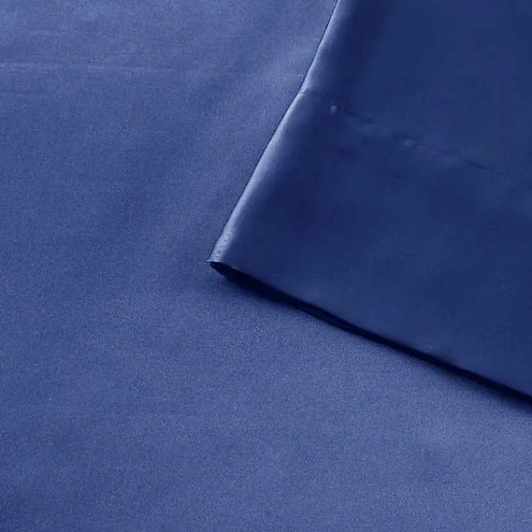 Kirklands Home Navy Satin Standard 2-pc. Pillow Case Set Blue