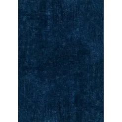 Kirklands Home Navy Shag Washable Area Rug, 5x8 Blue Discount