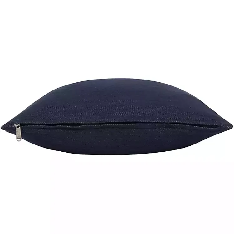 Pillows>Kirklands Home Navy Single Stripe Pillow Blue