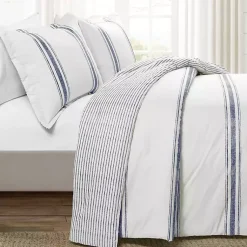 Kirklands Home Navy Stripe 3-pc. Full/Queen Comforter Set Discount