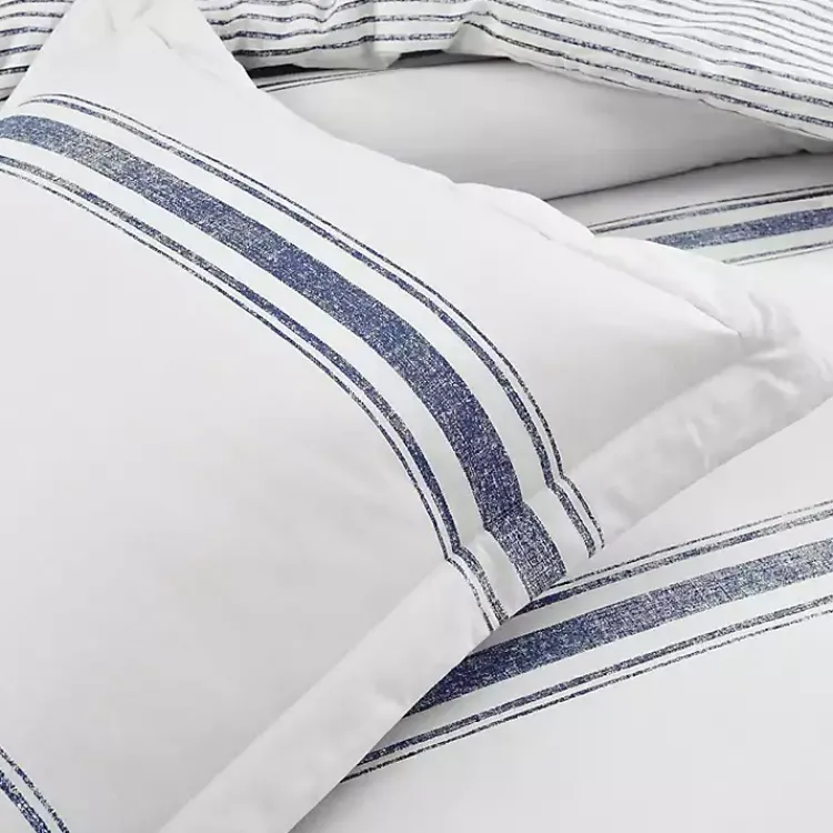 Kirklands Home Navy Stripe 3-pc. Full/Queen Comforter Set Discount