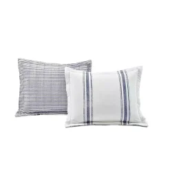Kirklands Home Navy Stripe 3-pc. Full/Queen Comforter Set Discount