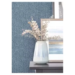 Kirklands Home Navy Textured Cross Woven Peel & Stick Wallpaper Blue Hot