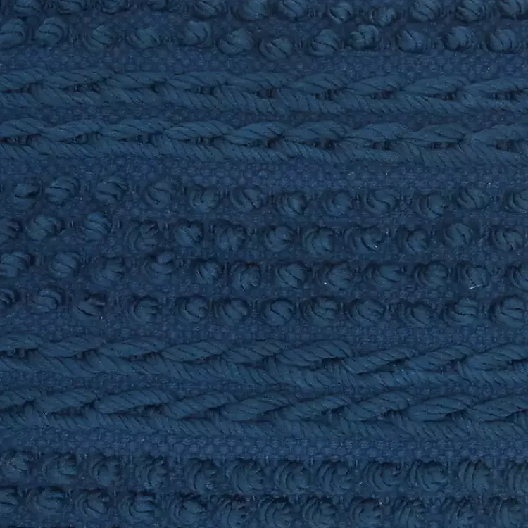 Pillows>Kirklands Home Navy Textured Stripes Pillow Blue