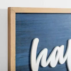 Kirklands Home Navy This is Our Happy Place Wall Plaque Hot