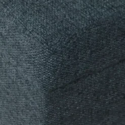 Kirklands Home Navy Upholstered Square Storage Ottoman Blue Sale
