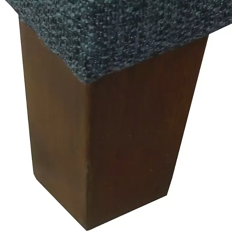 Kirklands Home Navy Upholstered Square Storage Ottoman Blue Sale