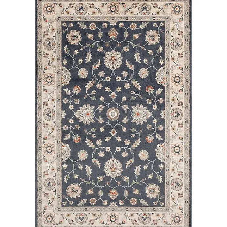 Kirklands Home Navy Vintage Leni Area Rug, 5x7 Blue Outlet