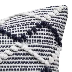 Kirklands Home Navy Waves Outdoor Pillow Clearance