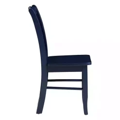 Kirklands Home Navy Wood Shaker Dining Chairs, Set of 2 Blue Online