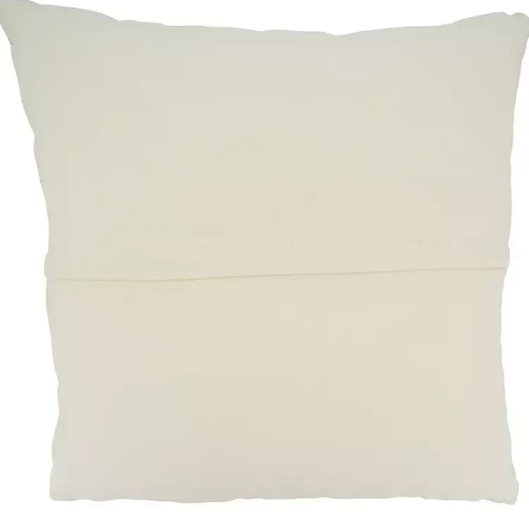Pillows>Kirklands Home Navy Woven Lines Cotton Pillow, 22 in.