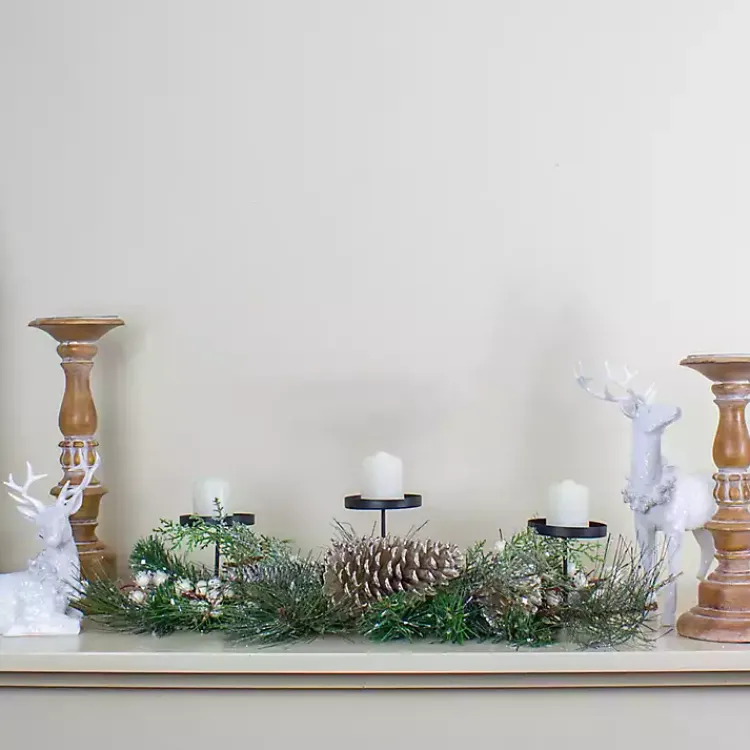 Arrangements & Greenery>Kirklands Home Needle Pine and Berries Centerpiece