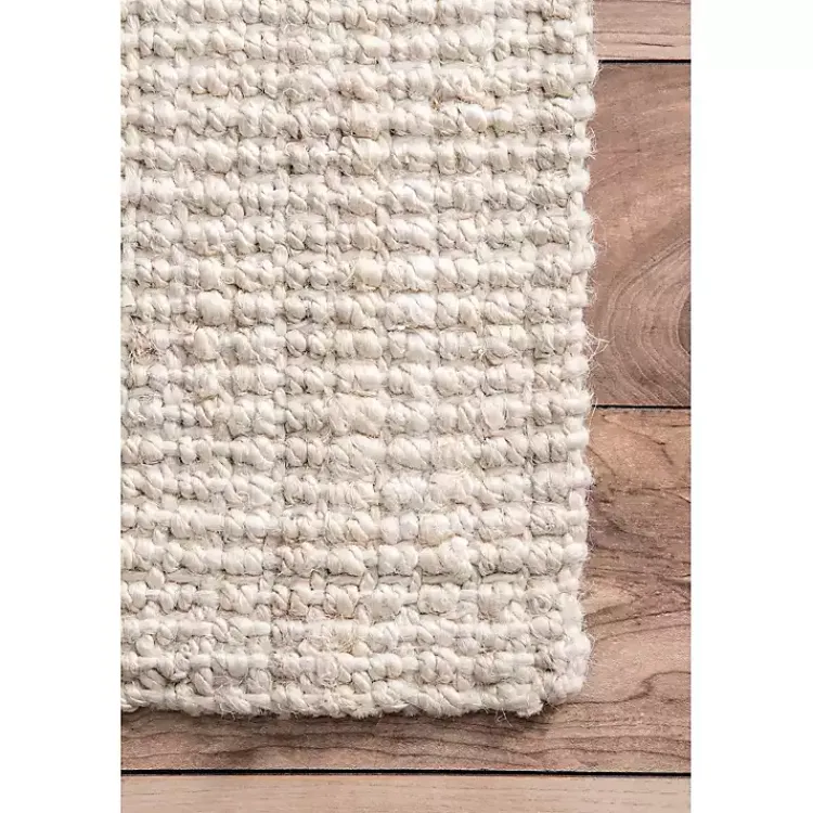Kirklands Home Neely Solid Jute Area Rug, 5x8 Tan Best