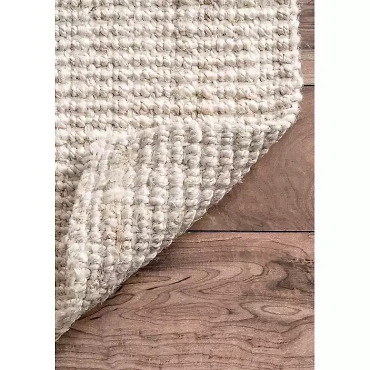 Kirklands Home Neely Solid Jute Area Rug, 5x8 Tan Best
