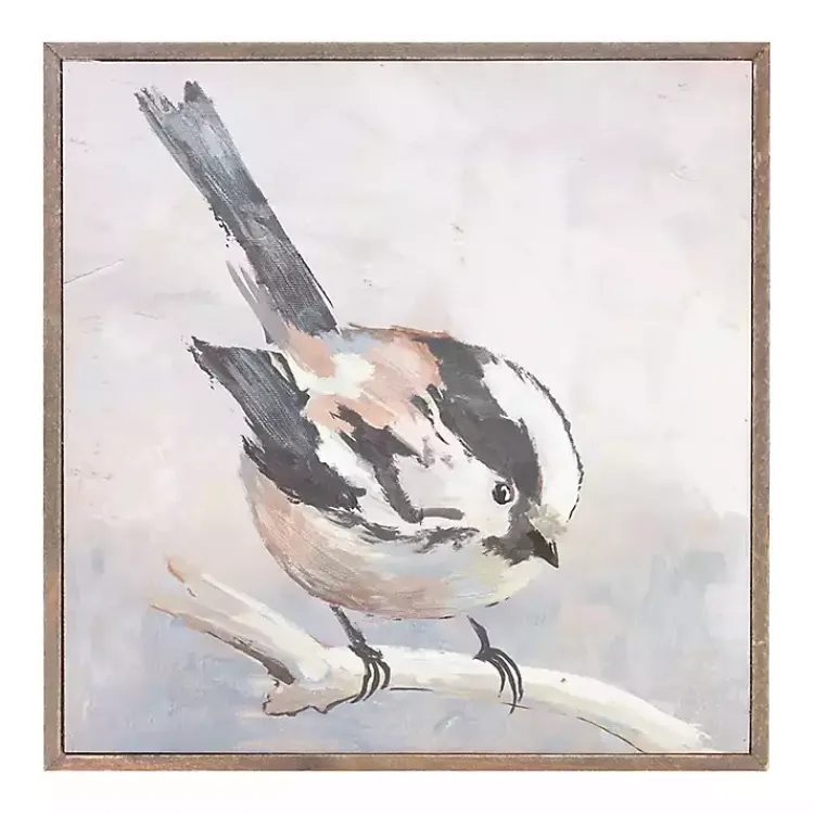 Kirklands Home Neutral Birds Framed Canvas Art Prints, Set of 2 Clearance