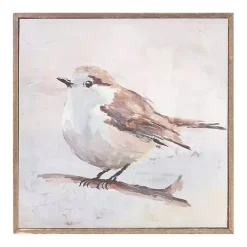Kirklands Home Neutral Birds Framed Canvas Art Prints, Set of 2 Clearance
