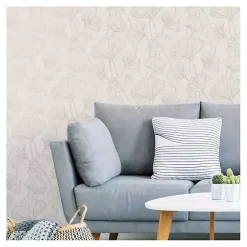 Kirklands Home Neutral Botanical Peel and Stick Wallpaper Outlet