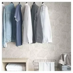 Kirklands Home Neutral Botanical Peel and Stick Wallpaper Outlet