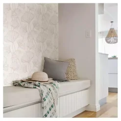 Kirklands Home Neutral Botanical Peel and Stick Wallpaper Outlet