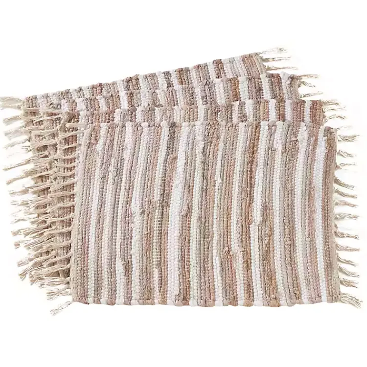 Kirklands Home Neutral Chindi Weave Placemats, Set of 4 Best