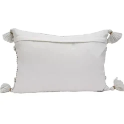Kirklands Home Neutral Colorblock Outdoor Lumbar Pillow