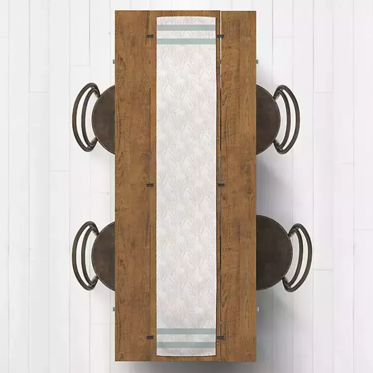 Kirklands Home Neutral Coral Stripe Table Runner, 90 in. Outlet