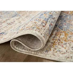 Kirklands Home Neutral Diamond Patchwork Area Rug, 5x7 Outlet