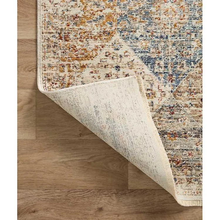 Kirklands Home Neutral Diamond Patchwork Area Rug, 5x7 Outlet